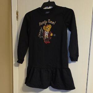 Ralph Lauren Black Dress with Bear Graphic